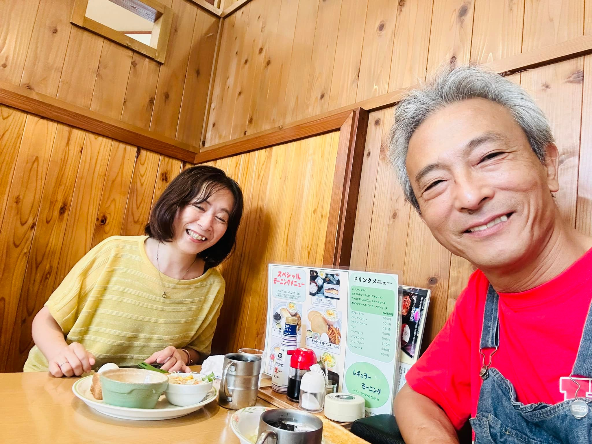 お客様とモーニング☕️🍞