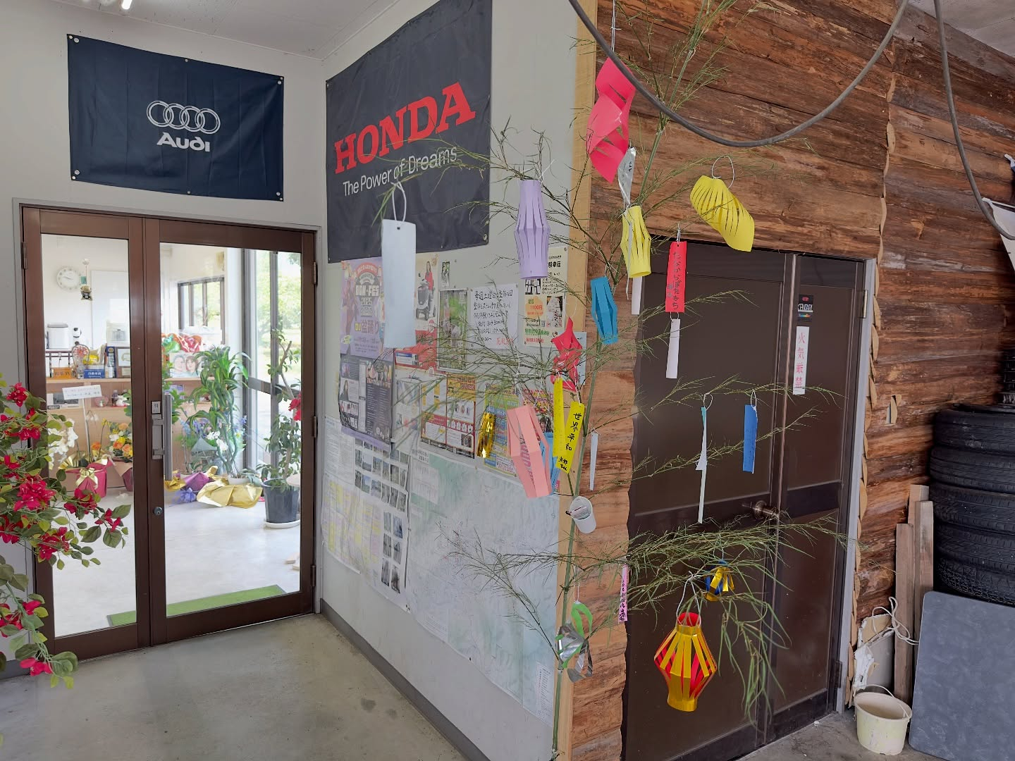 七夕の笹を新しくしました🎋